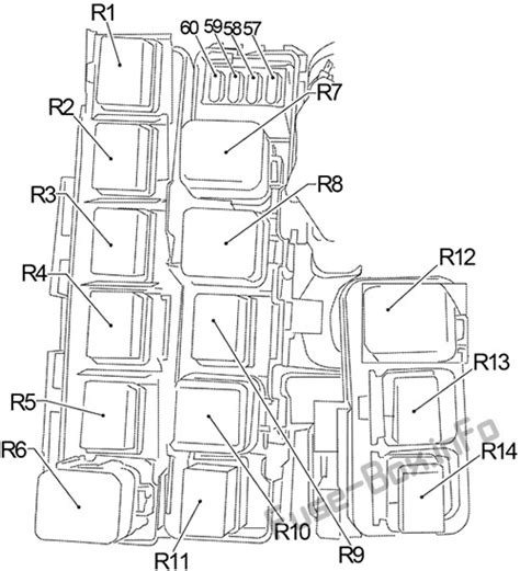 2006 nissan xterra electric fuse box|Nissan Xterra horn relay.